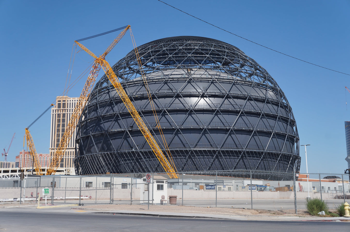 Sphere Construction Las Vegas Glossy Poster Picture Photo Print Banner  Booma Prints