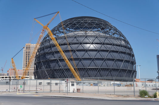 Sphere Construction Las Vegas Glossy Poster Picture Photo Print Banner  Booma Prints