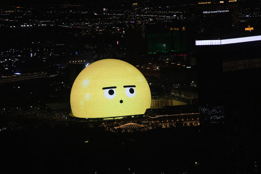 Las Vegas Sphere Emoji Orbi Glossy Poster Picture Photo Print Banner  Booma Prints