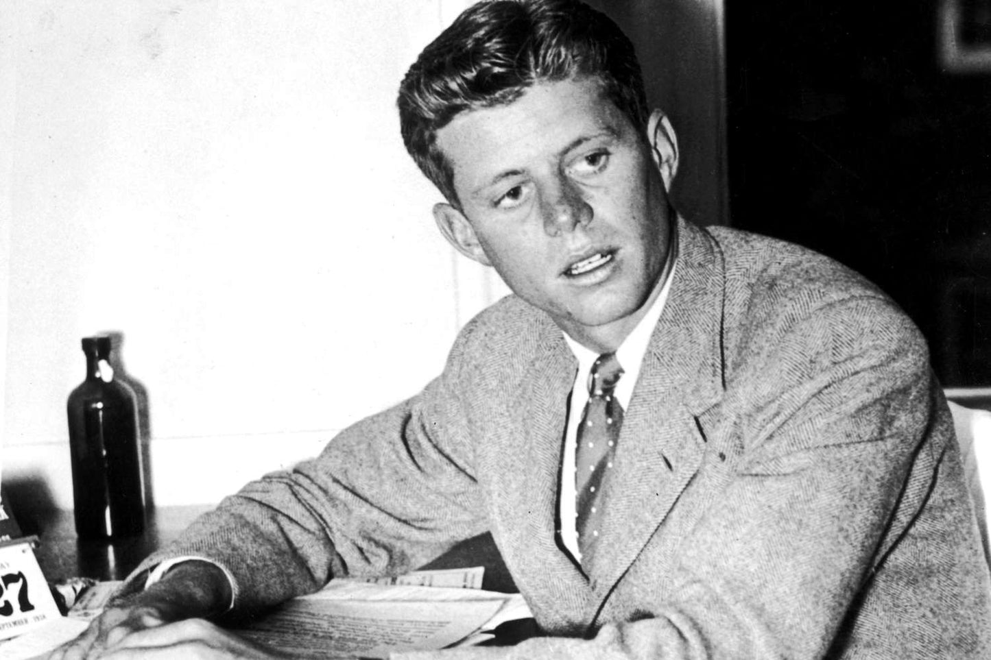 JFK Young University Candid GLOSSY POSTER PICTURE PHOTO PRINT BANNER  Booma Prints