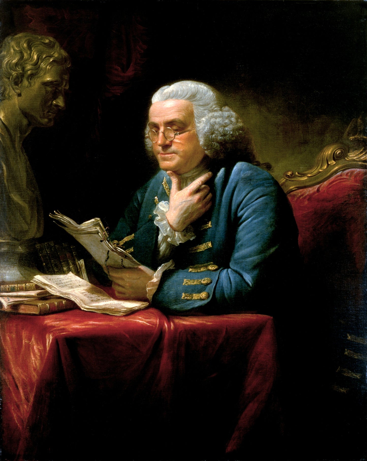 Benjamin Franklin Founding Father Glossy Poster Picture Photo Print Banner Booma Prints
