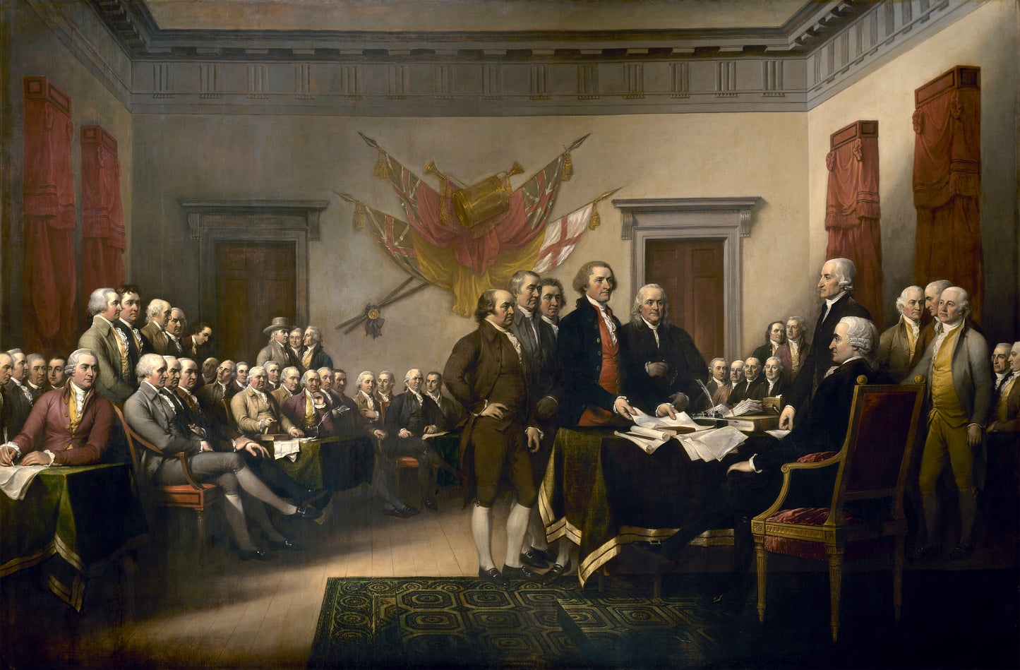Declaration Independence Signing Glossy Poster Picture Photo Print Banner Booma Prints