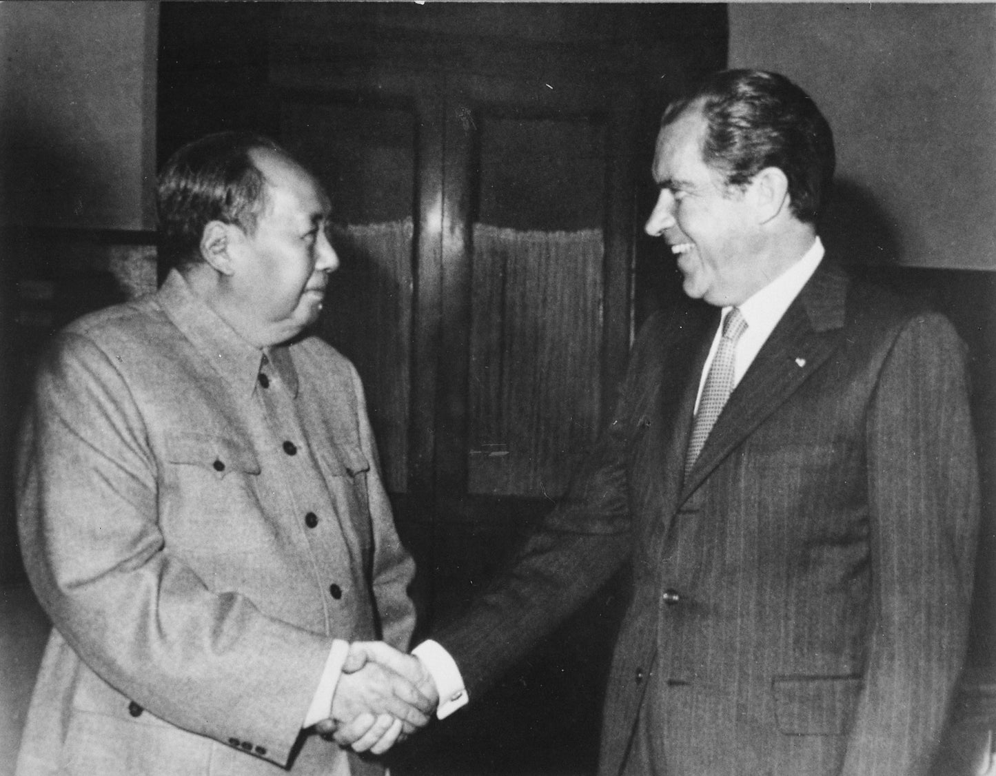Richard Nixon Mao Zedong China Usa Glossy Poster Picture Photo Print Banner Booma Prints