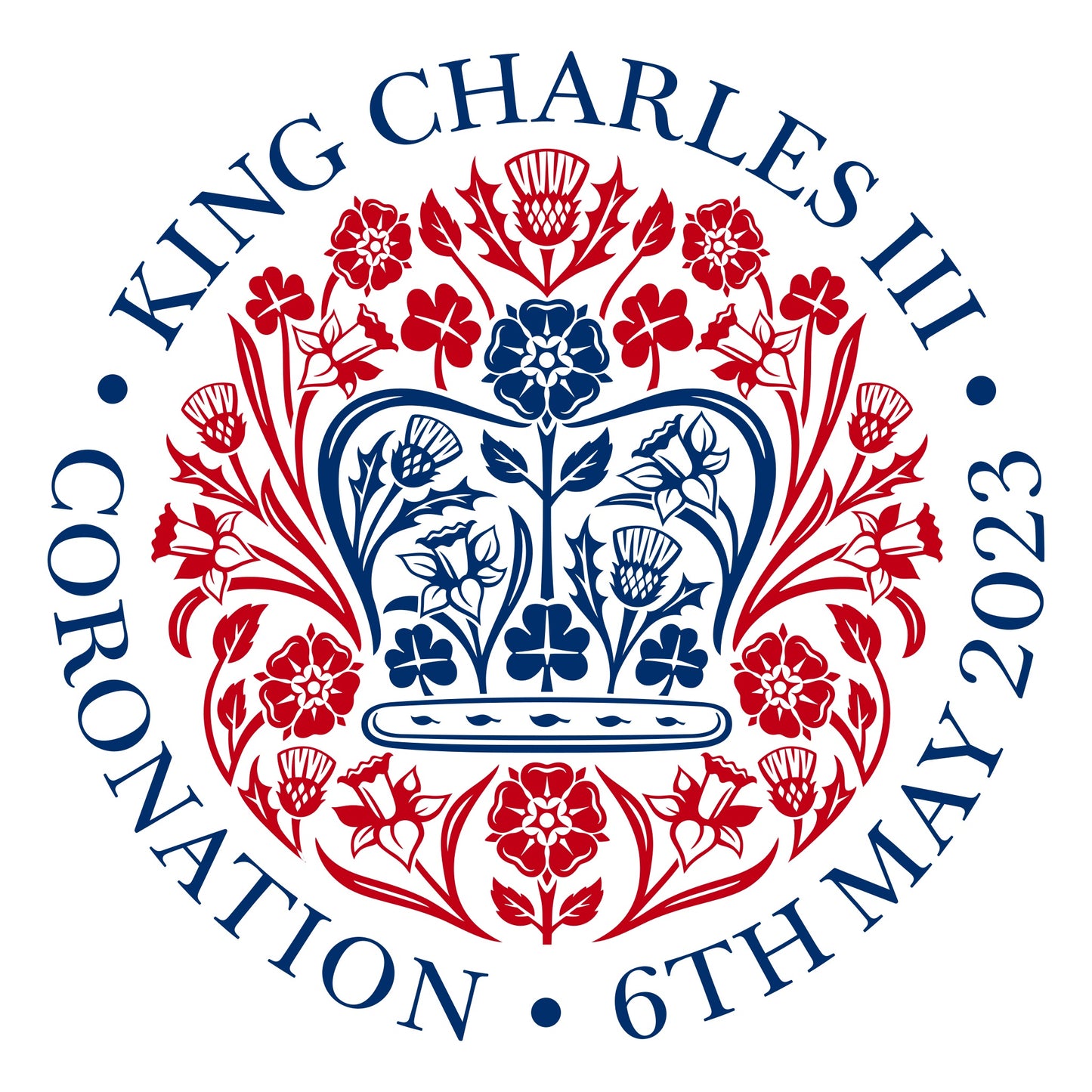 Coronation King Charles Iii Emblem Glossy Poster Picture Photo Print Banner Booma Prints