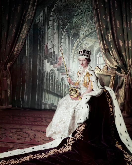 Queen Elizabeth Ii Coronation Portrait Poster Picture Photo Print Banner Booma Prints