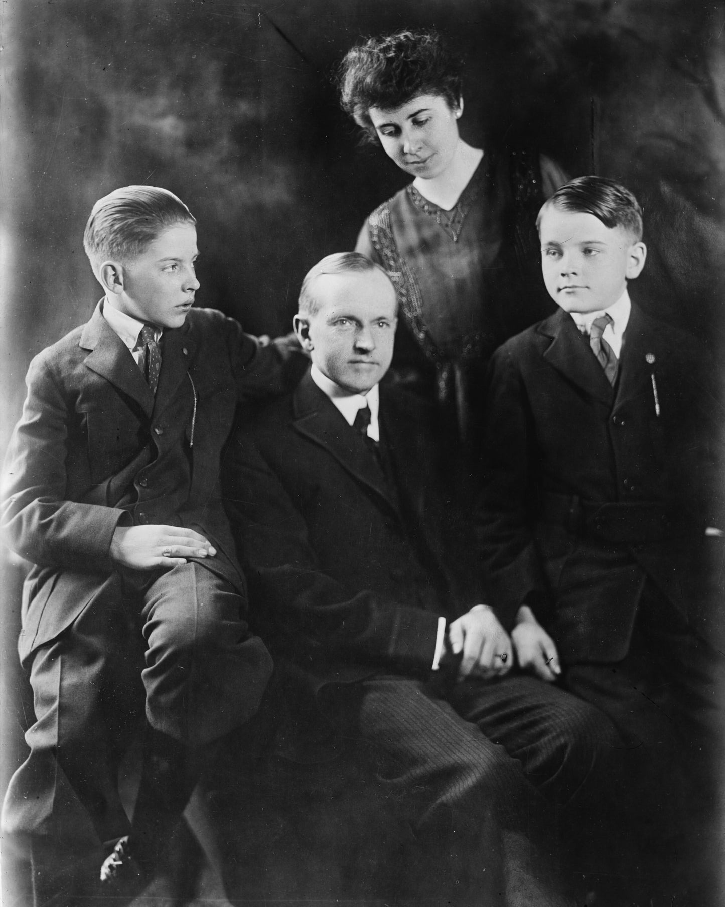 Calvin Coolidge Family President Glossy Poster Picture Photo Print Banner Booma Prints