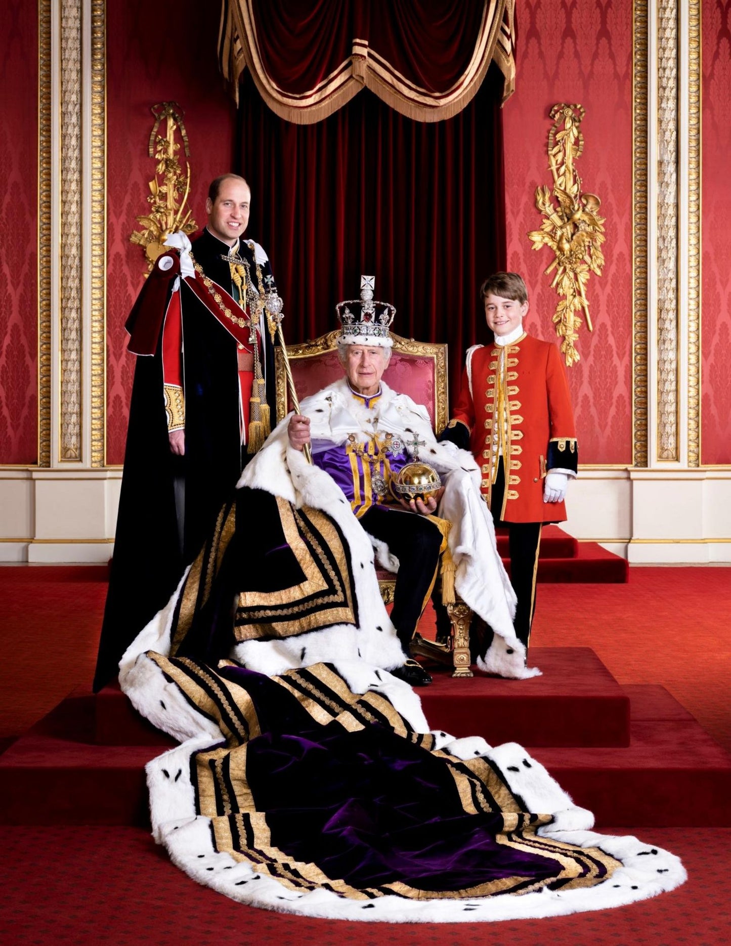 King Charles Prince William Coronation Poster Picture Photo Print Banner Booma Prints