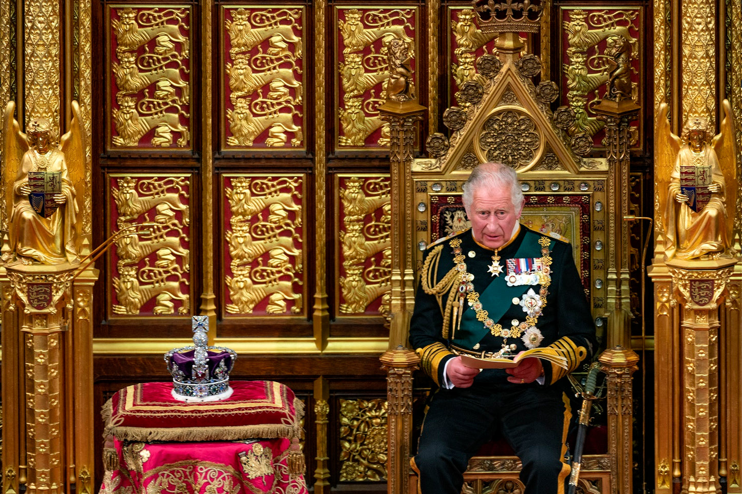 King Charles Iii Queens Speech Coronation Poster Picture Photo Print Banner Booma Prints