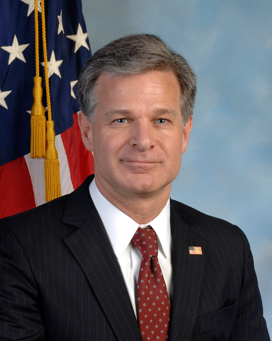 Christopher Wray Fbi Director Glossy Poster Picture Photo Print Banner Booma Prints