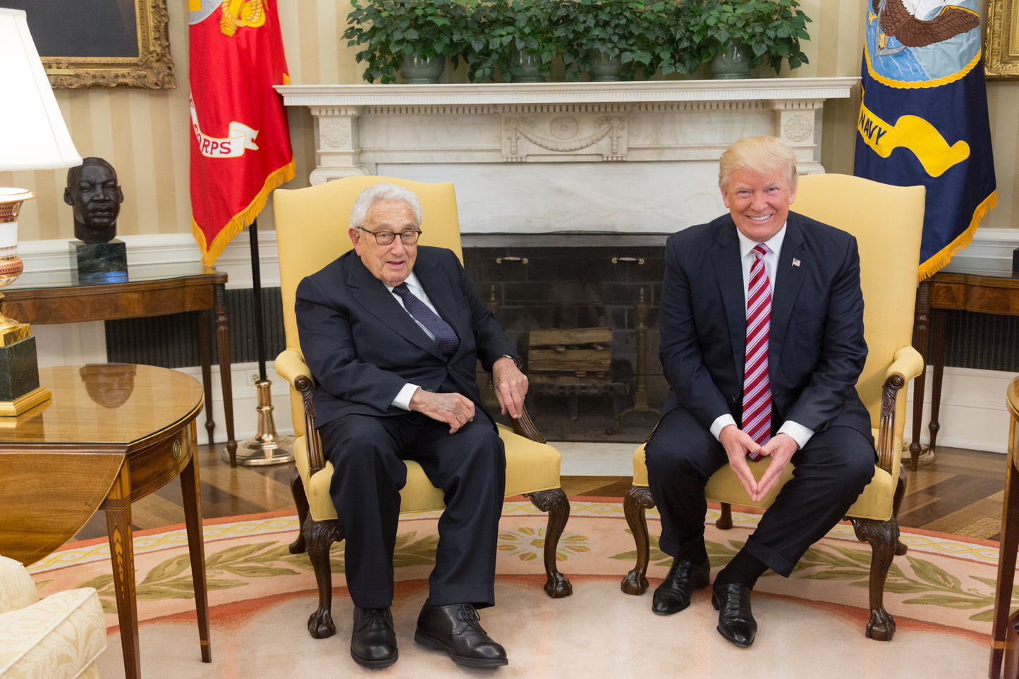 Henry Kissinger Donald Trump Glossy Poster Picture Photo Print Banner Booma Prints