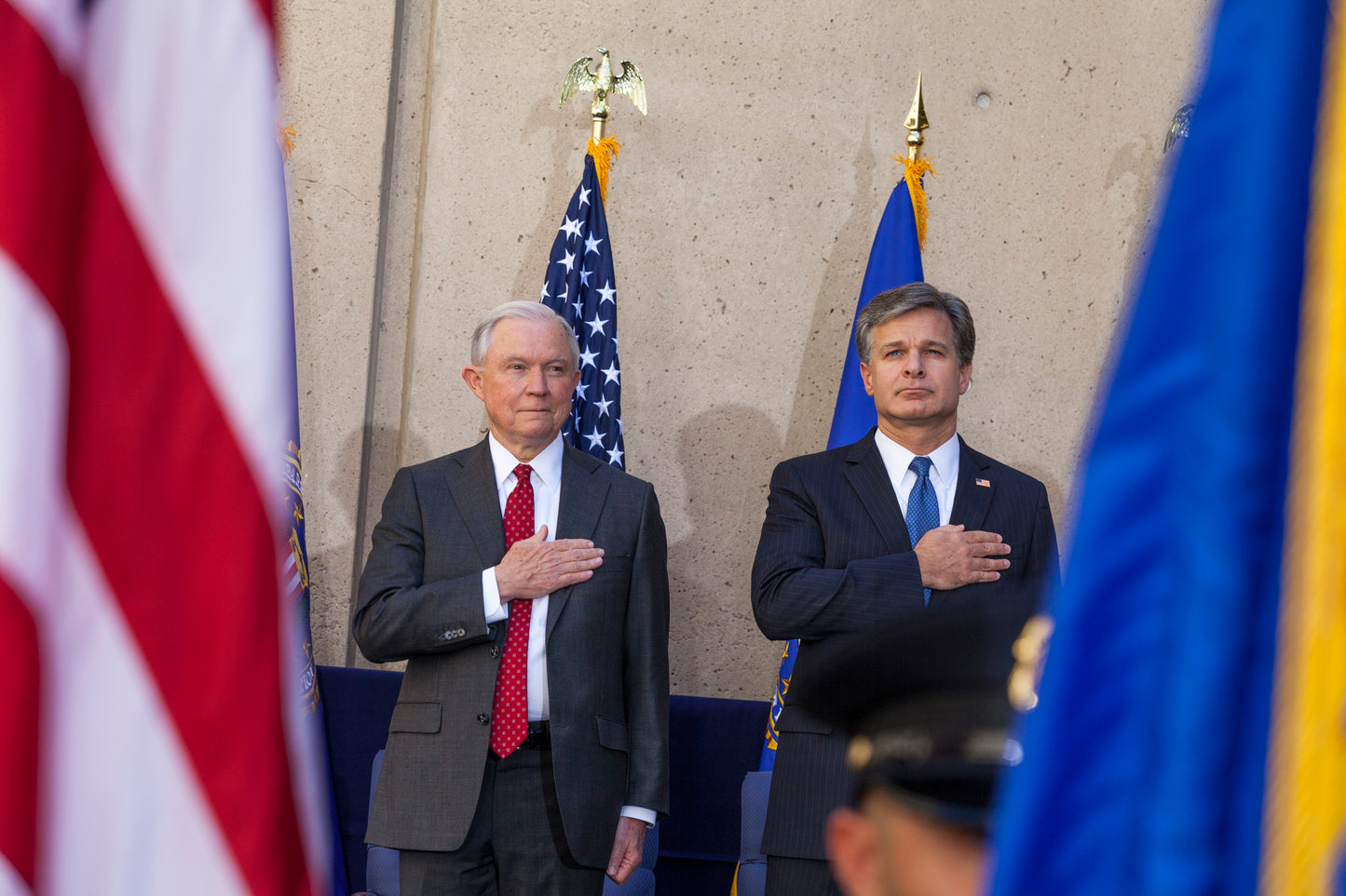Jeff Sessions Christopher Wray Glossy Poster Picture Photo Print Banner Booma Prints