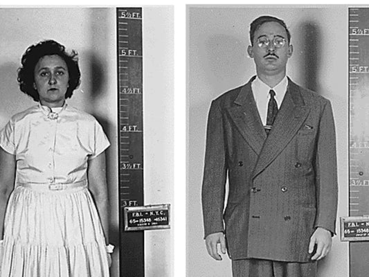 Julius And Ethel Rosenberg Mugshot Glossy Poster Picture Photo Print Banner Booma Prints