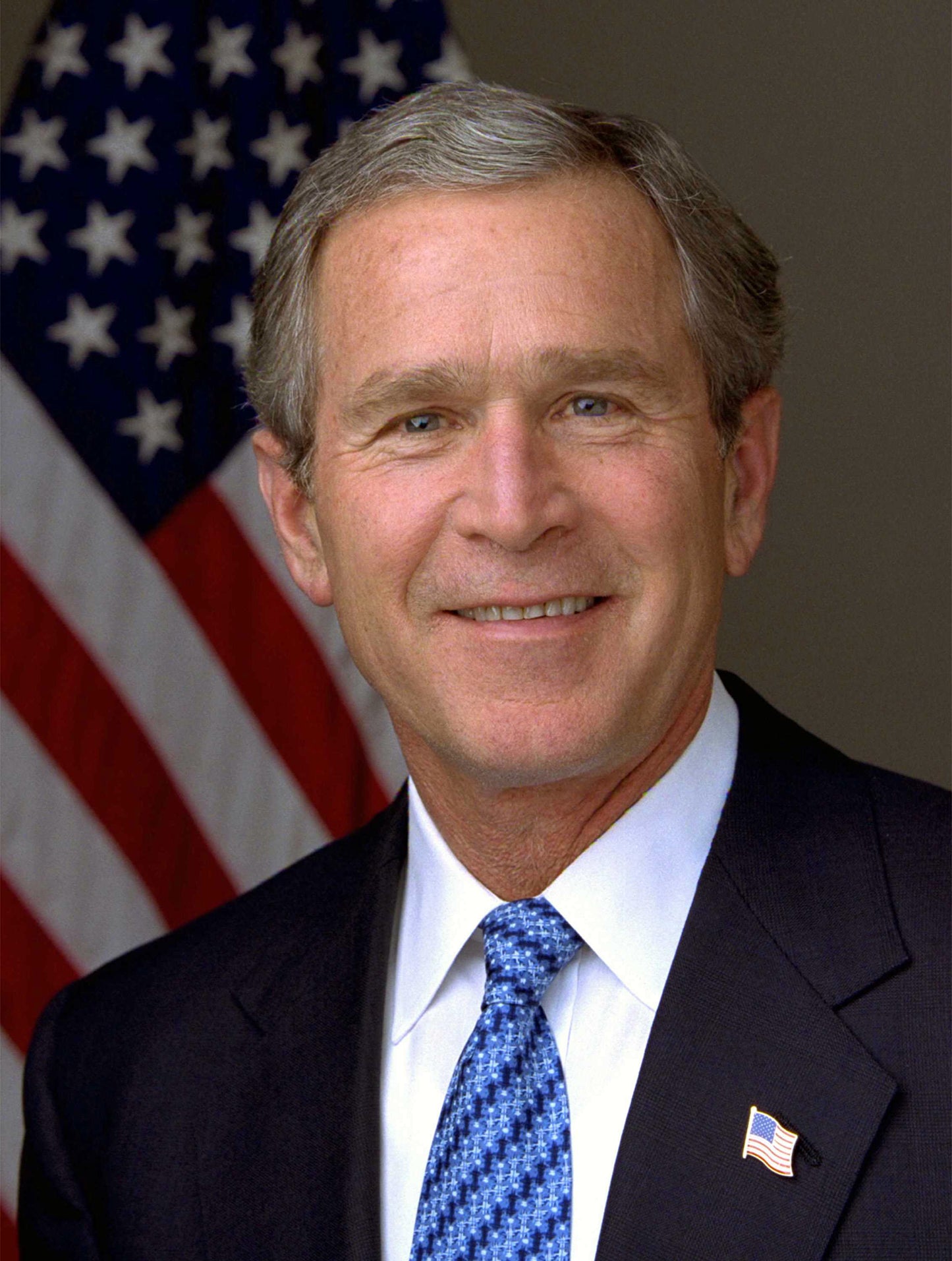 George W Bush President Portrait Glossy Poster Picture Photo Print Banner Booma Prints