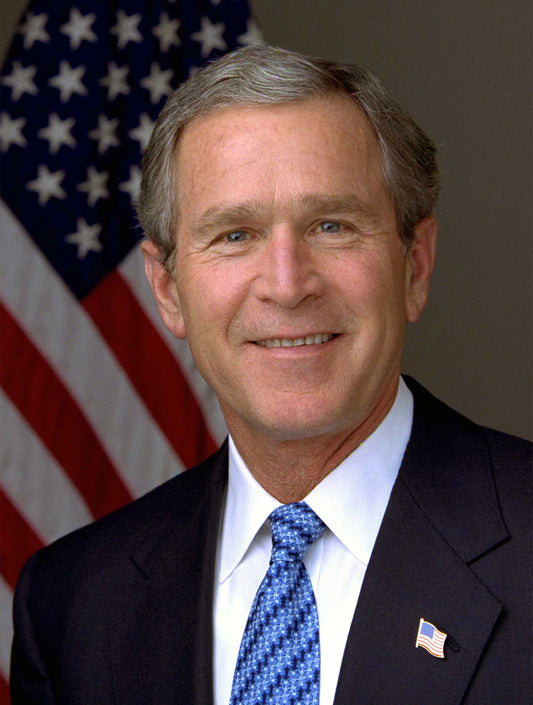 George W Bush President Portrait Glossy Poster Picture Photo Print Banner Booma Prints