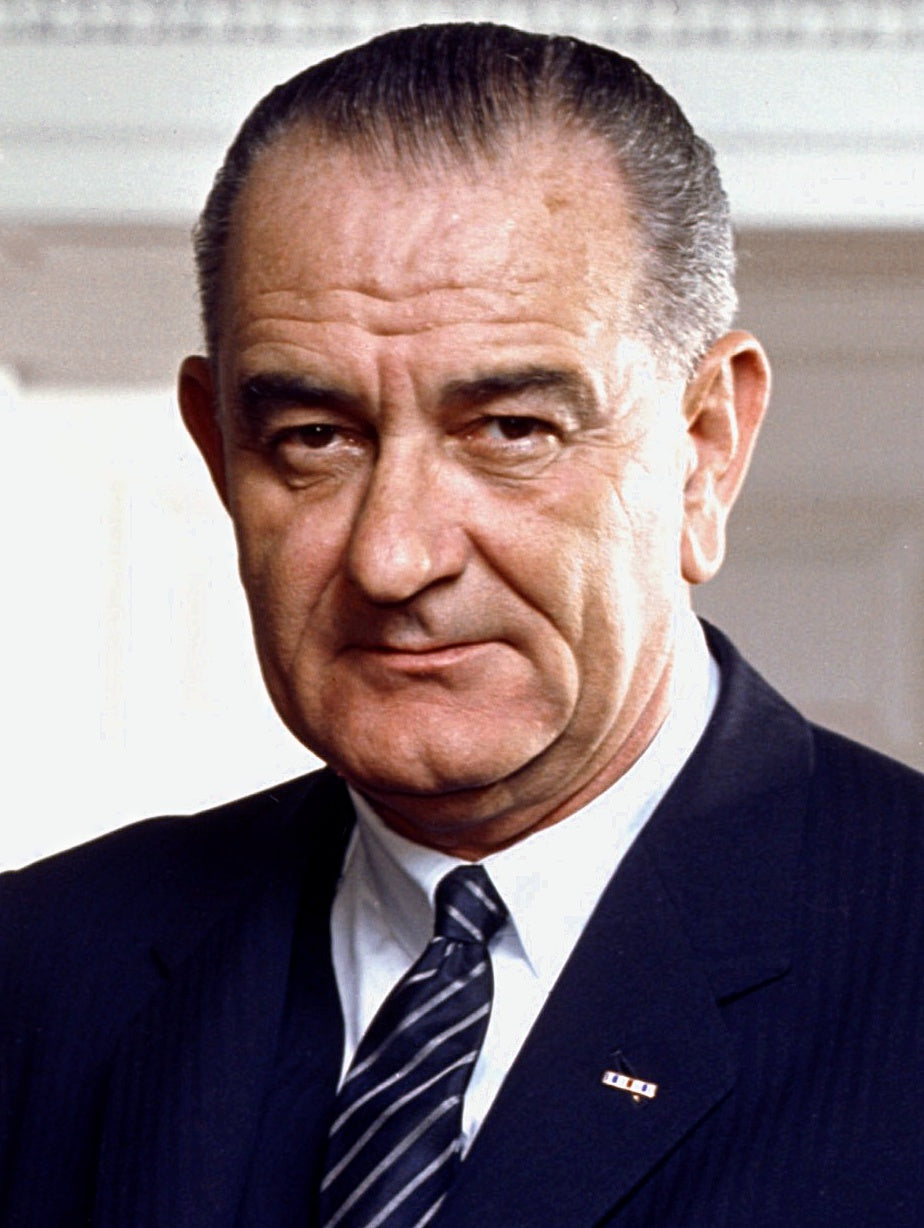 Lyndon B Johnson Portrait Glossy Poster Picture Photo Print Banner Jfk Booma Prints