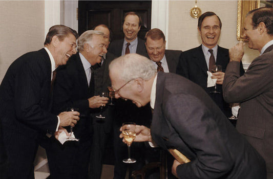 Regan Bush Laughing Meme Glossy Poster Picture Photo Print Banner Booma Prints