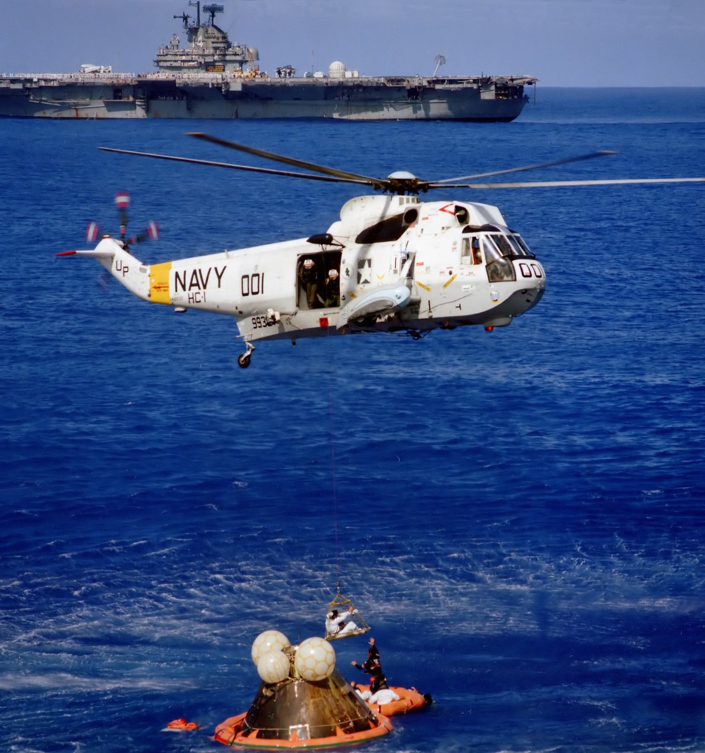 Sh-3 Sea King Rescues Apollo 17 Glossy Poster Picture Photo Print Banner Booma Prints