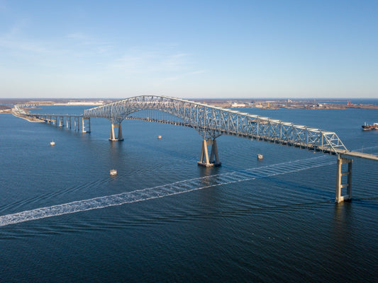 Baltimore Francis Key Bridge Glossy Poster Picture Photo Print Banner Usa Booma Prints