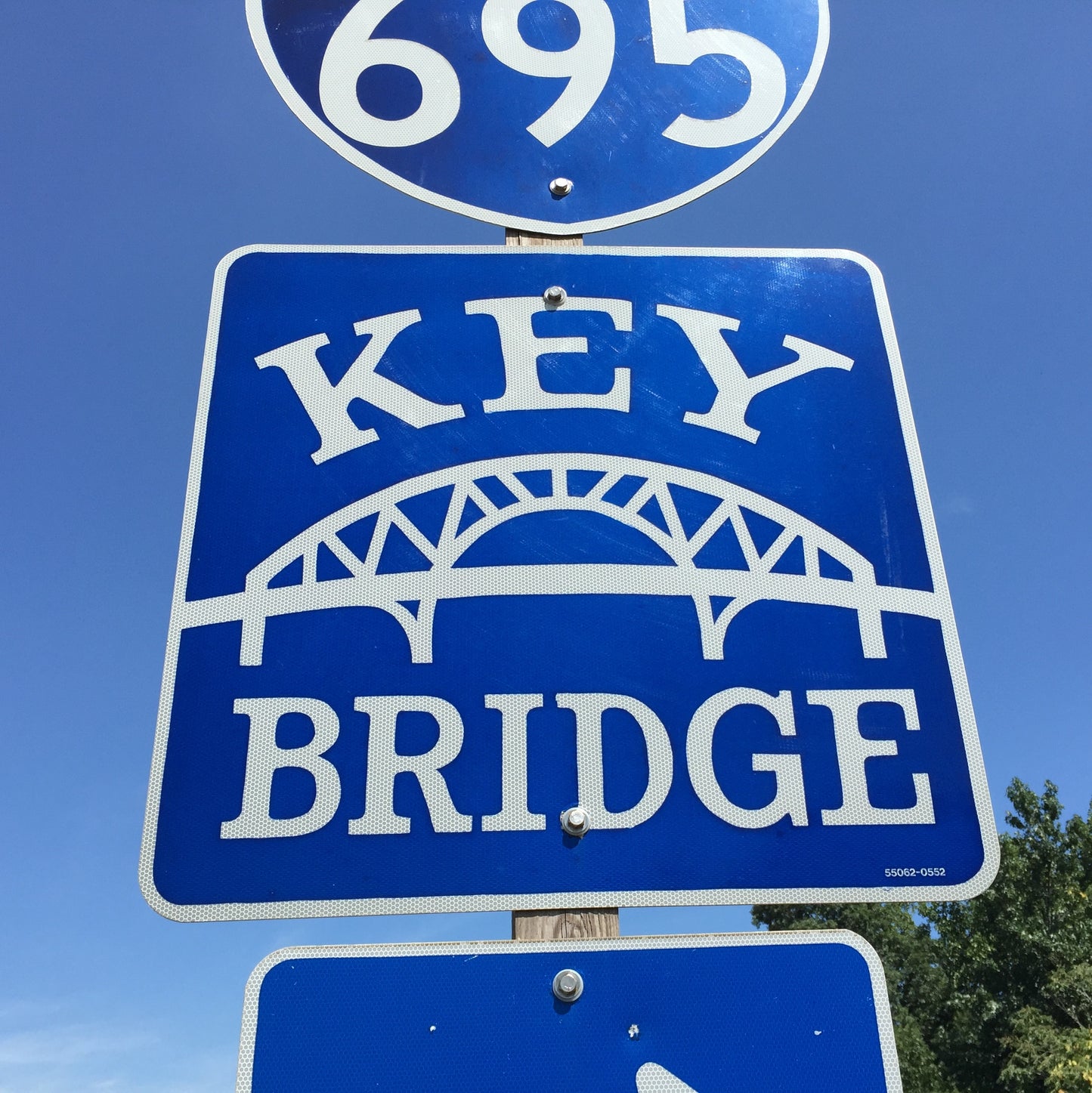 Baltimore Key Bridge Sign Glossy Poster Picture Photo Print Banner Usa Booma Prints