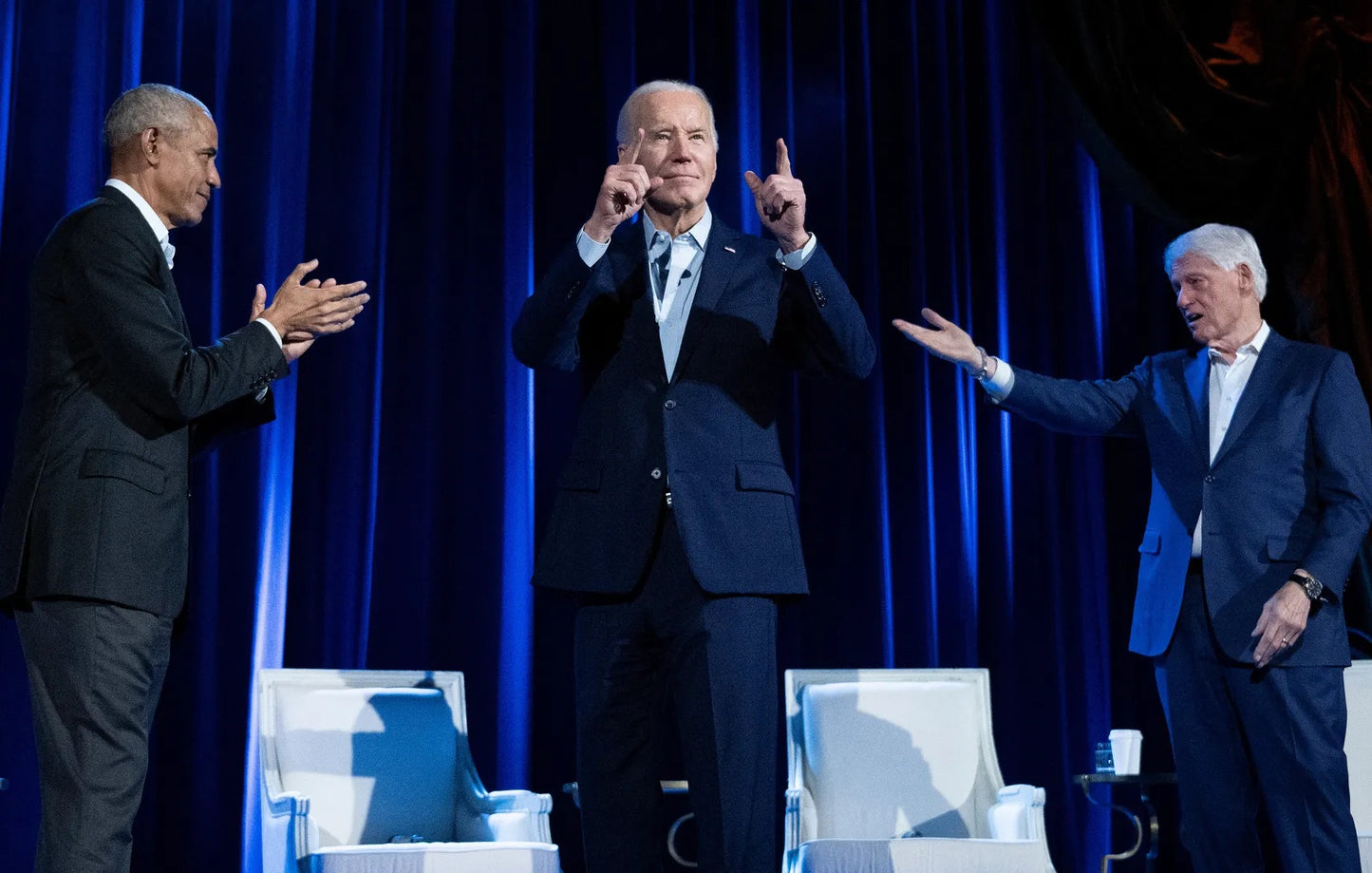 Biden, Obama And Clinton 2024 Democrat Glossy Poster Picture Photo Print Booma Prints