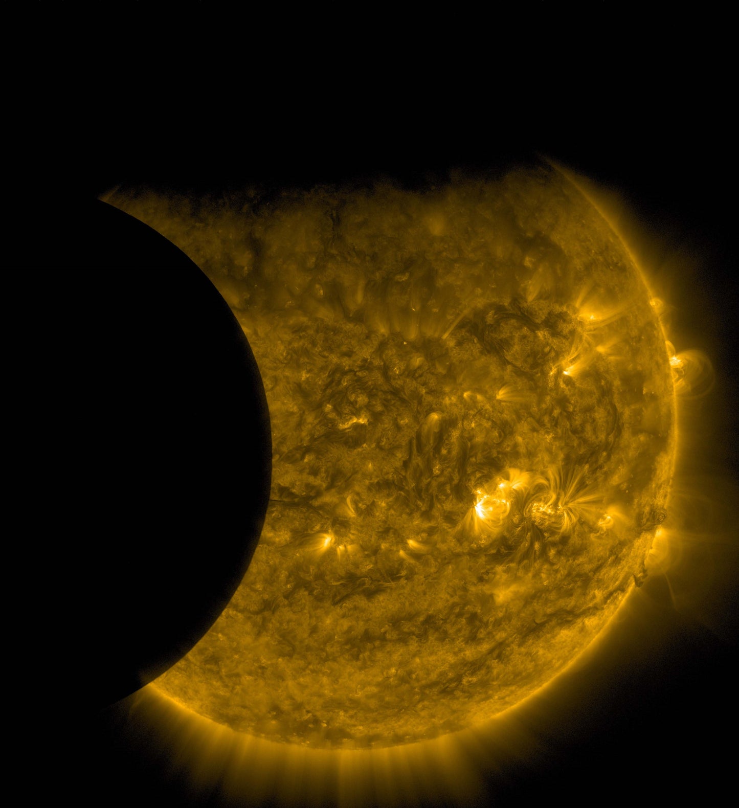 Double Solar Eclipse Glossy Poster Picture Photo Print Moon Sun Booma Prints
