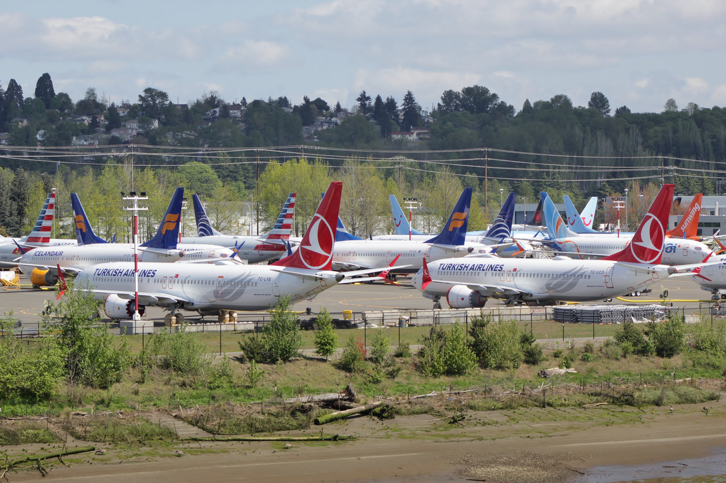 Boeing 737 Max Grounded Airplanes Glossy Poster Picture Photo Banner Print Booma Prints