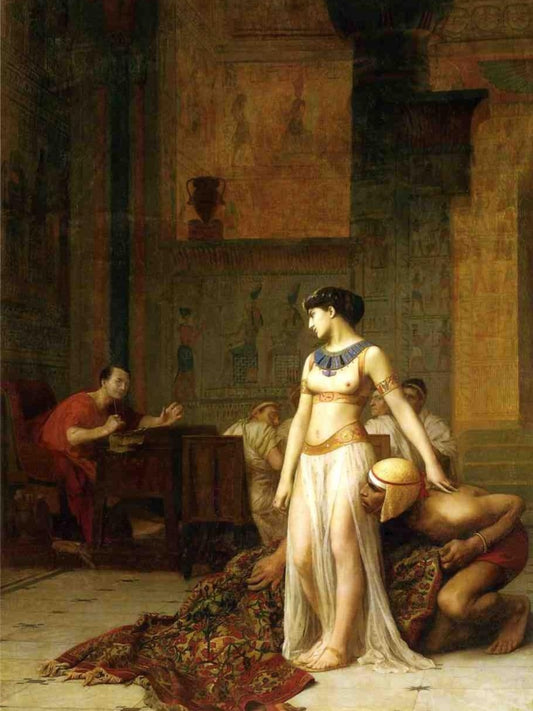 Cleopatra  Julius Caeser Glossy Poster Picture Photo Banner Print Egypt Booma Prints