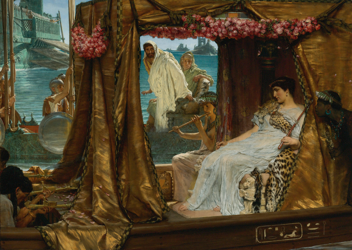 Mark Antony Cleopatra Meeting Glossy Poster Picture Photo Banner Print Booma Prints