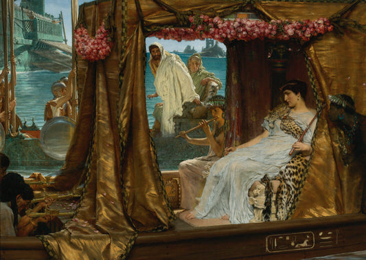Mark Antony Cleopatra Meeting Glossy Poster Picture Photo Banner Print Booma Prints