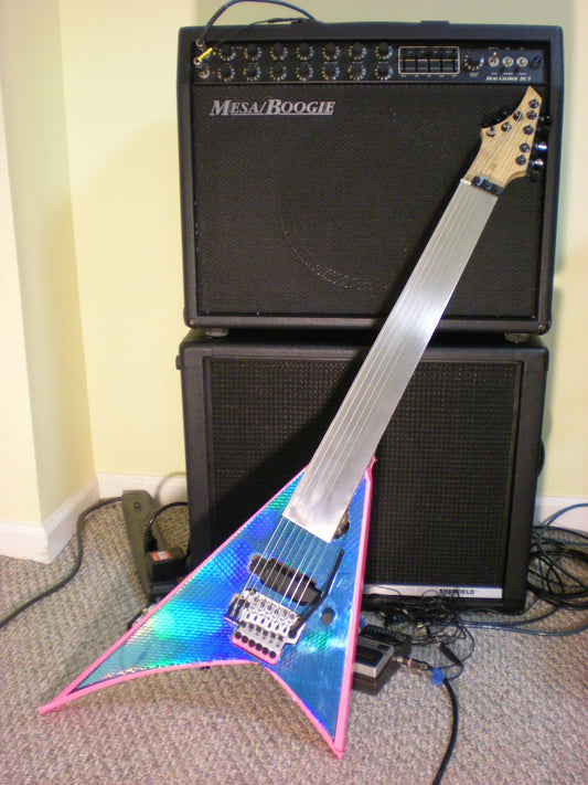 Eight 8 String Fretless Guitar Glossy Poster Picture Photo Banner Print Booma Prints