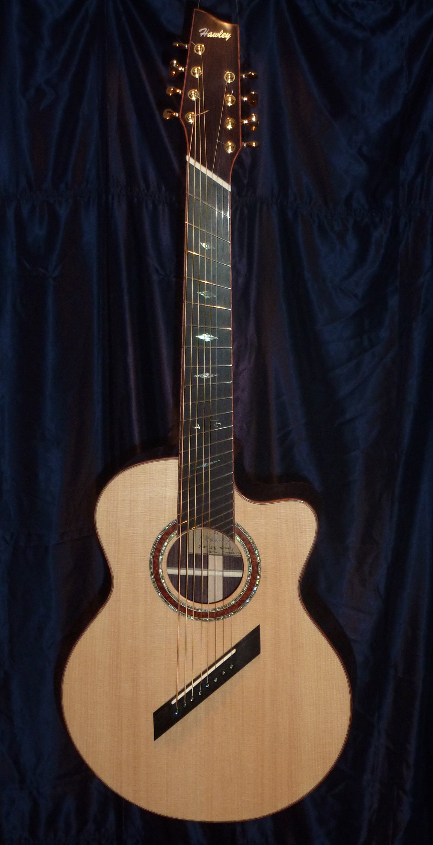 8 String Acoustic Guitar Glossy Poster Picture Photo Banner Print P Hawley Booma Prints