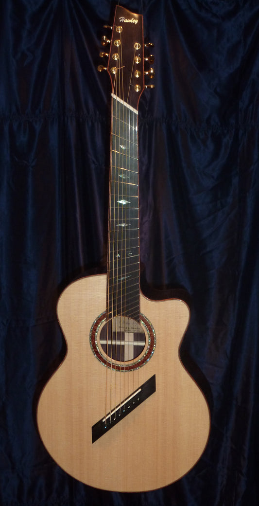 8 String Acoustic Guitar Glossy Poster Picture Photo Banner Print P Hawley Booma Prints