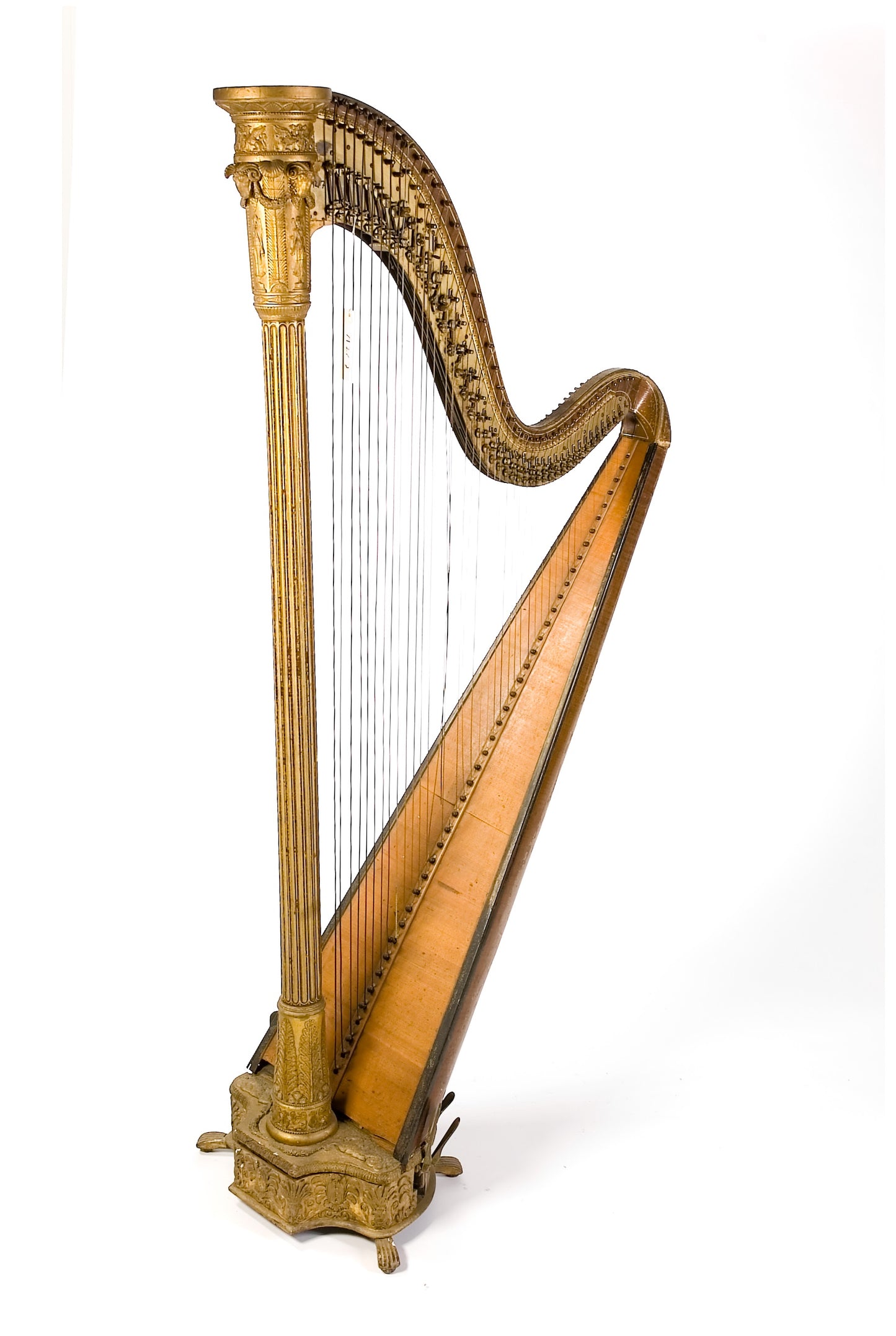 Pedal Harp Instrument Glossy Poster Picture Photo Banner Print Booma Prints