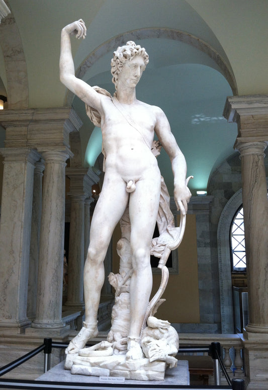 Apollo Greek God Statue Glossy Poster Picture Photo Banner Print Zeus Poet Booma Prints