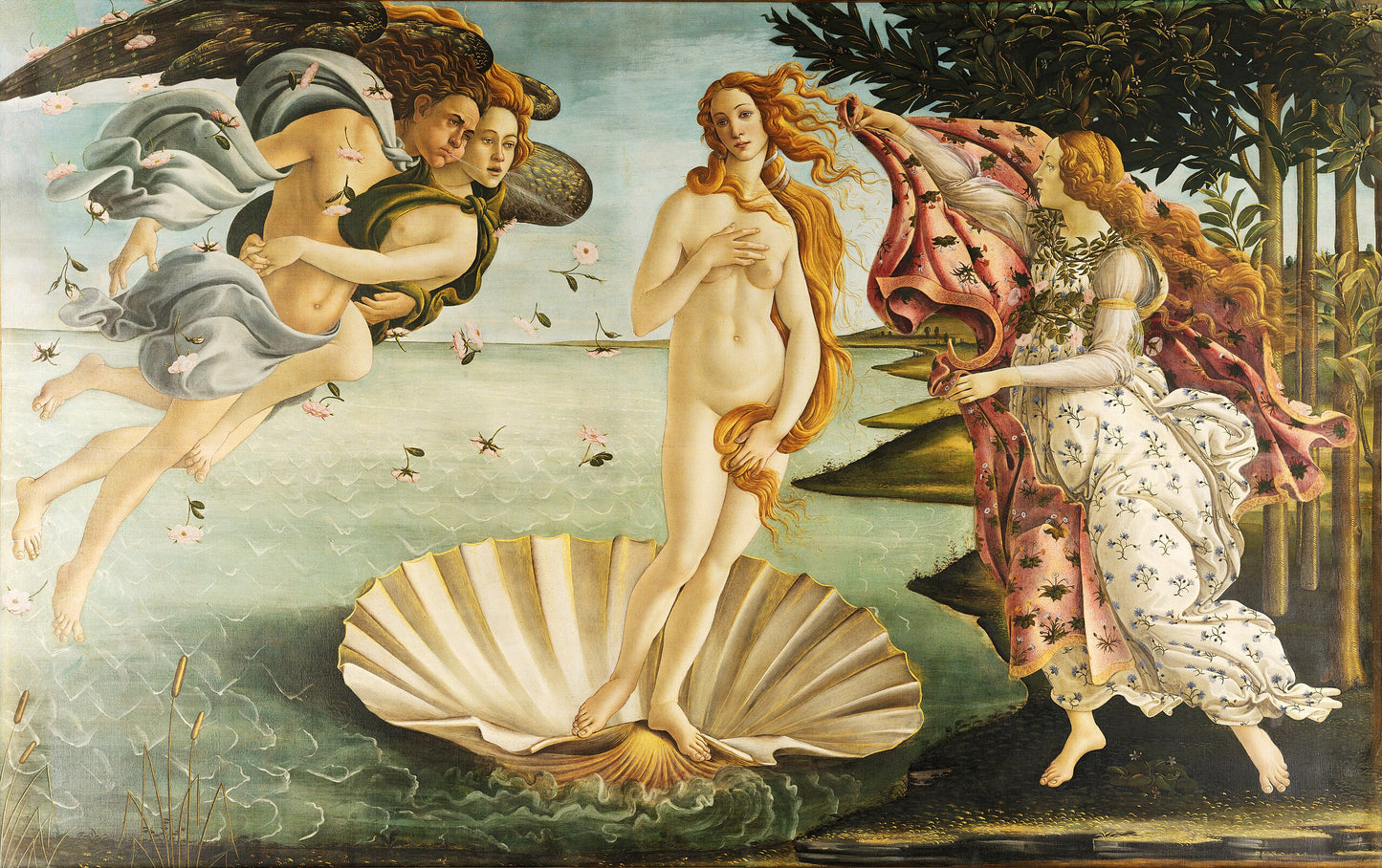 Birth Of Goddess Venus Painting Glossy Poster Picture Photo Banner Print Booma Prints