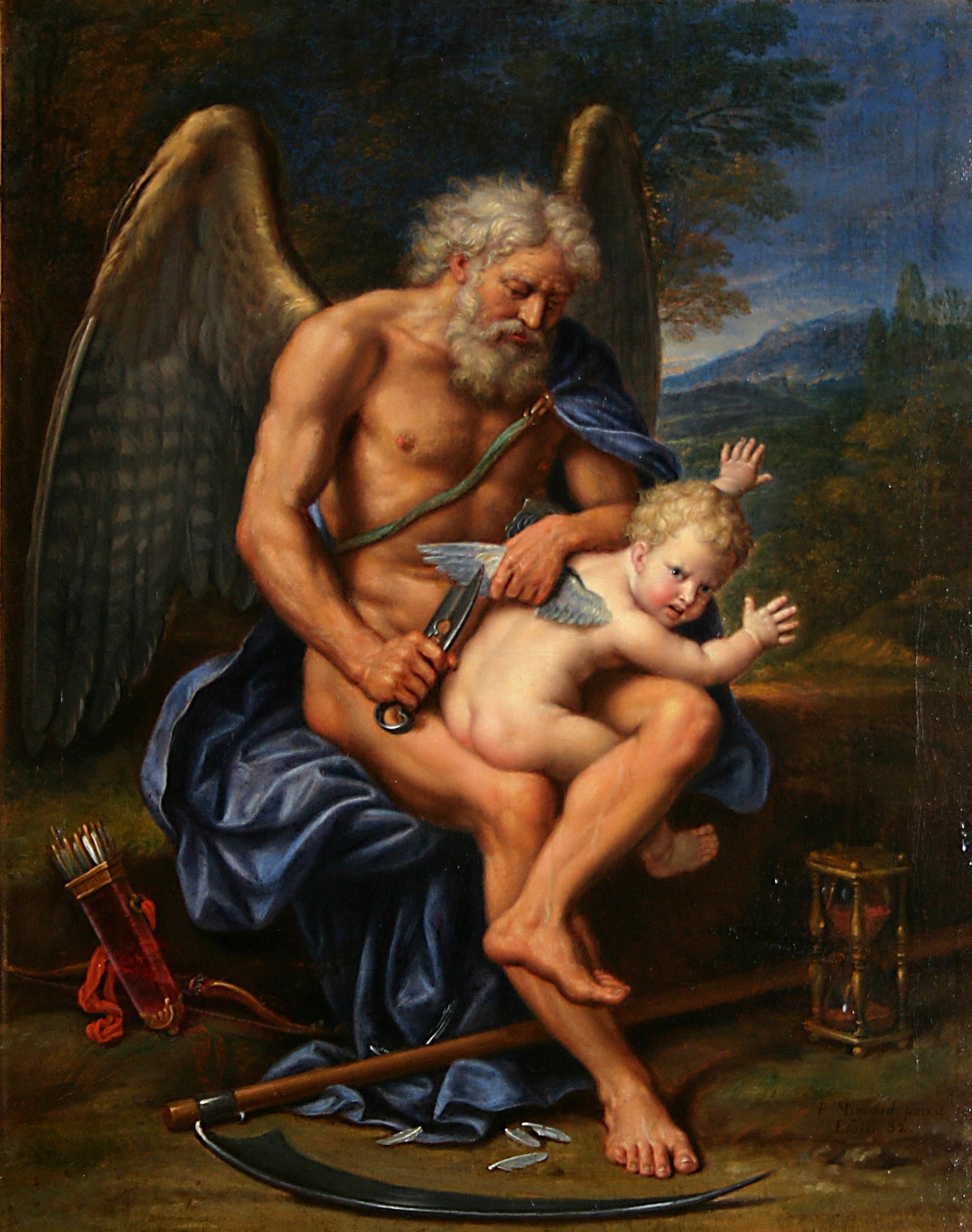 Cronus Clipping Cupid Wings Glossy Poster Picture Photo Banner Print Greek Booma Prints