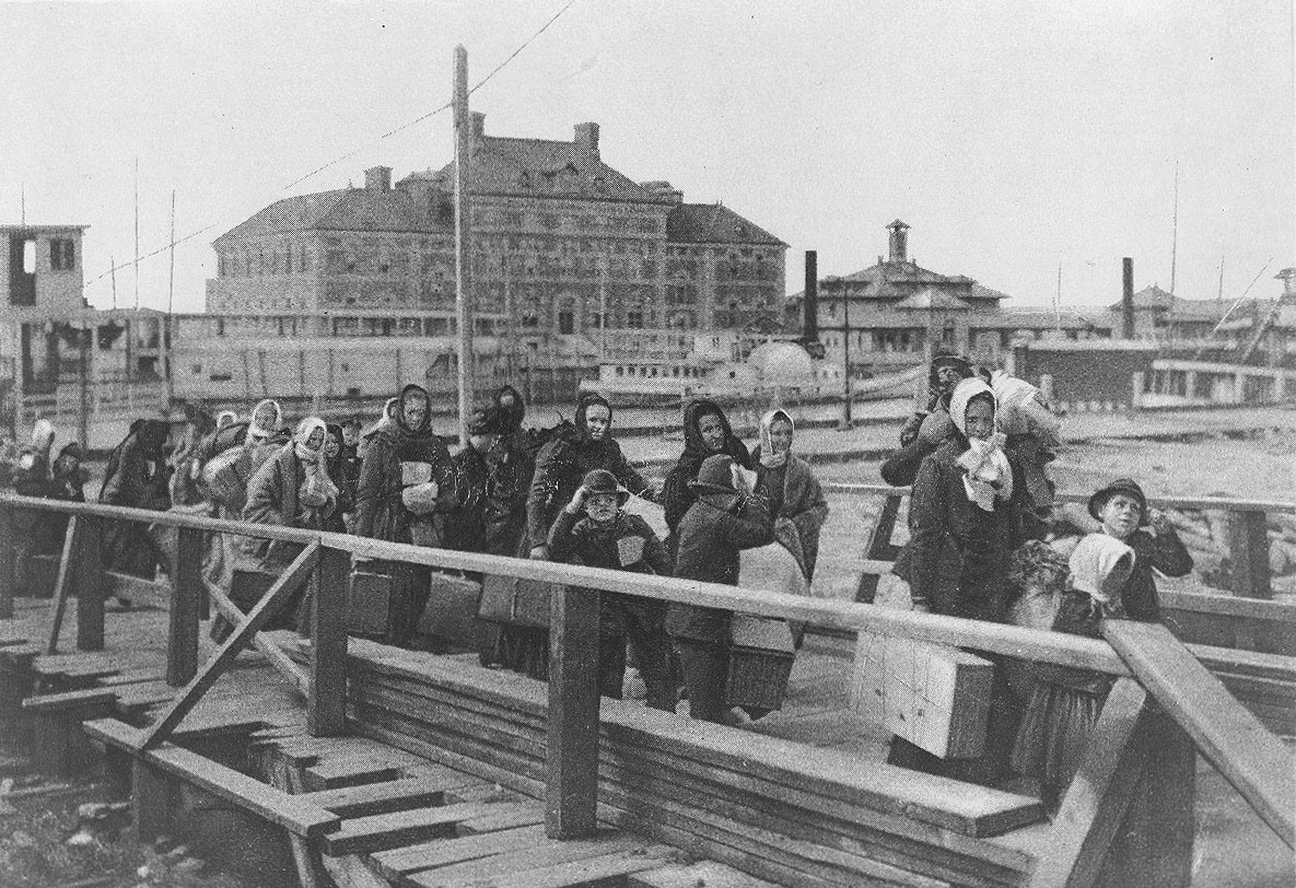 1902 Ellis Island Landing New York Glossy Poster Picture Photo Banner Print Booma Prints