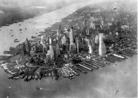 1931 Manhattan New York Skyline Glossy Poster Picture Photo Banner Print Booma Prints