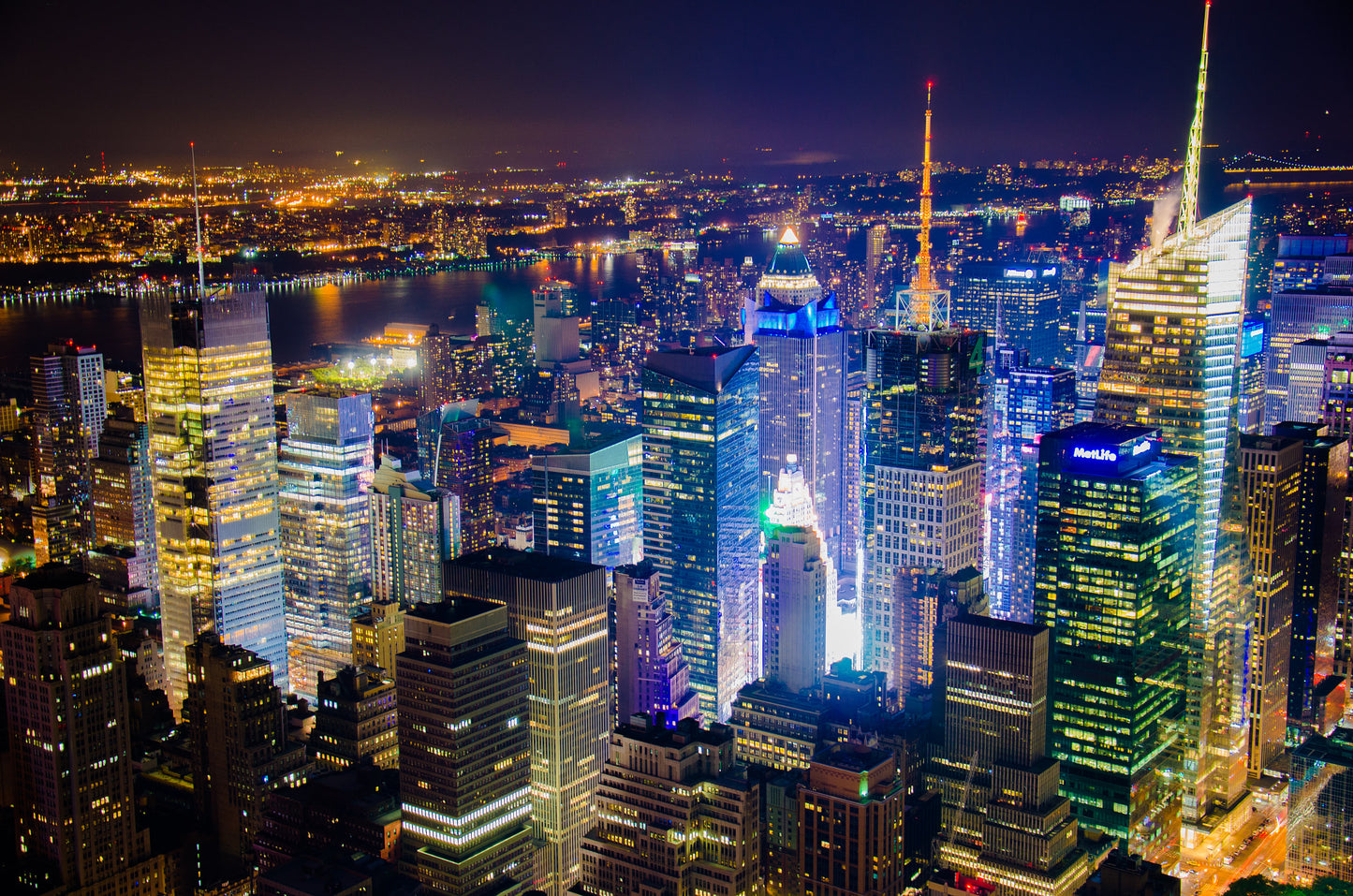 Midtown West Manhattan New York Skyline Glossy Poster Picture Photo Print Booma Prints