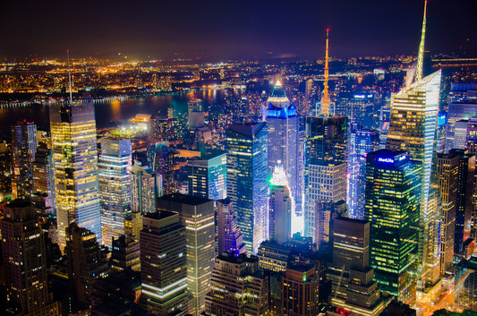 Midtown West Manhattan New York Skyline Glossy Poster Picture Photo Print Booma Prints