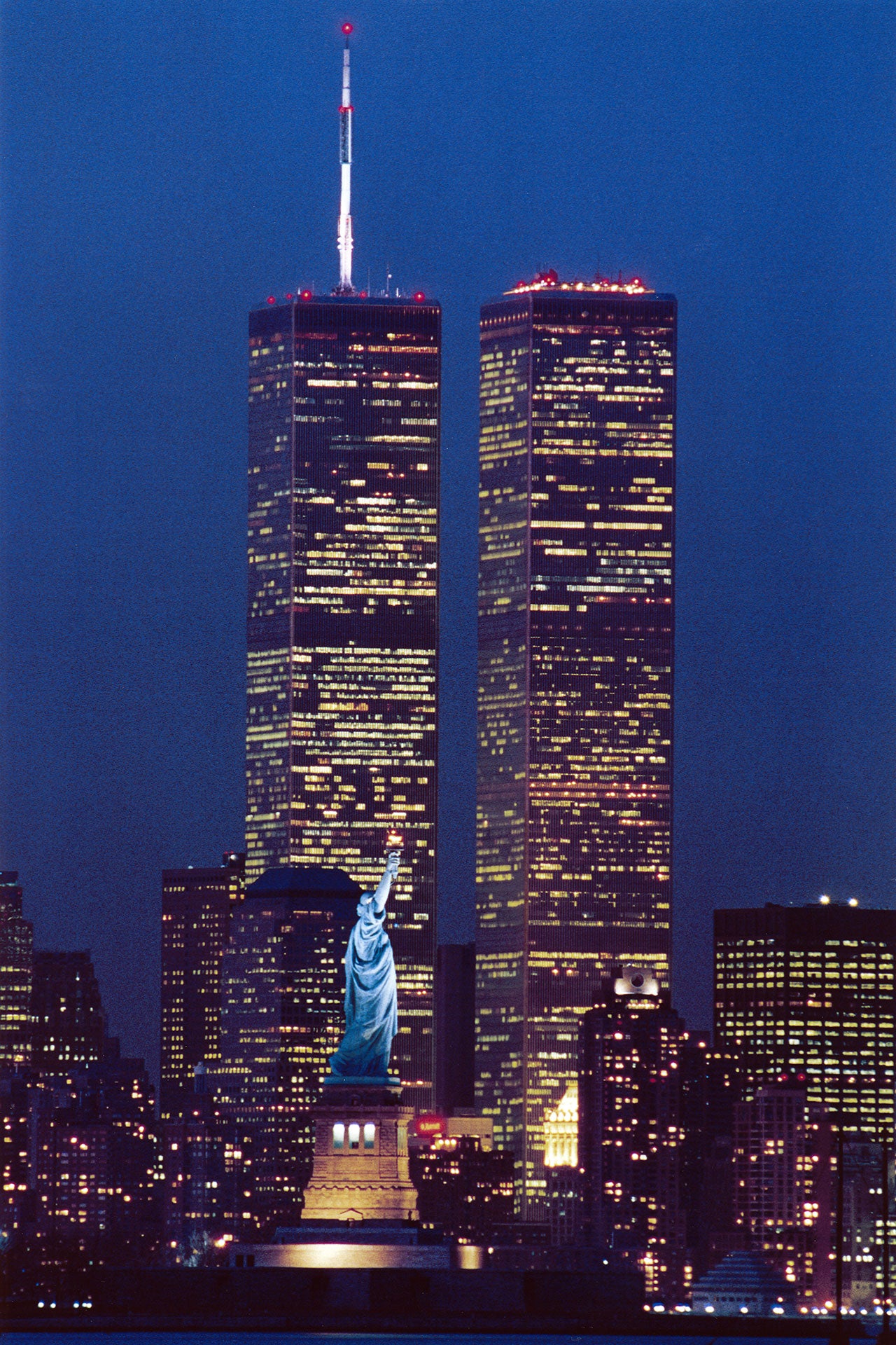 World Trade Center Statue Liberty Ny Wtc Glossy Poster Picture Photo Print Booma Prints