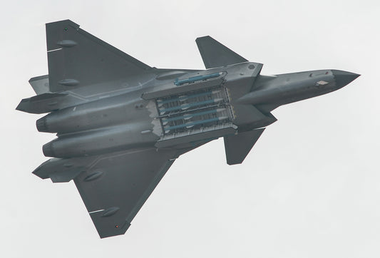 Chengdu J-20 Fighter Aircraft Glossy Poster Picture Photo Print Banner Booma Prints