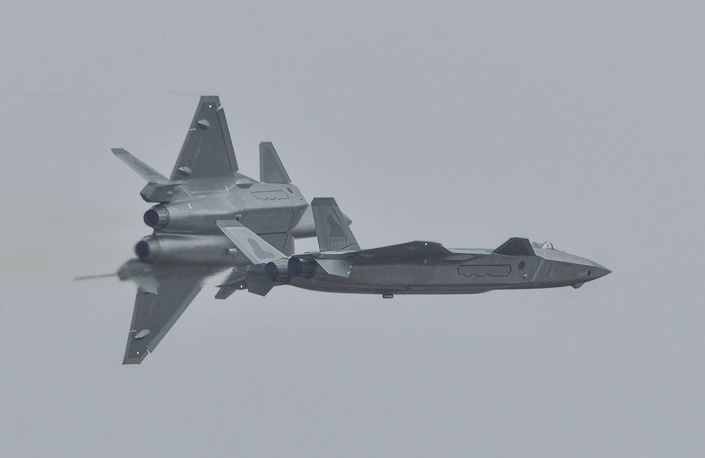Chengdu J-20 Fighter Jet Formations Glossy Poster Picture Photo Print Booma Prints
