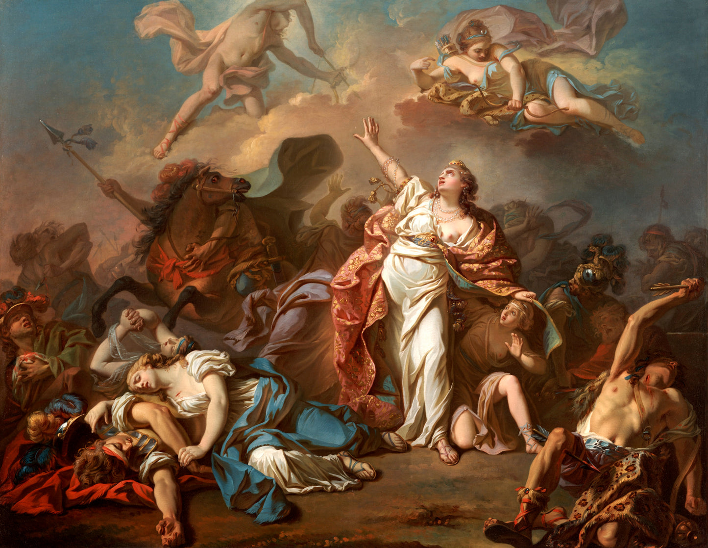 Diana & Apollo Attacking Niobe Kid Glossy Poster Picture Photo Print Banner Booma Prints