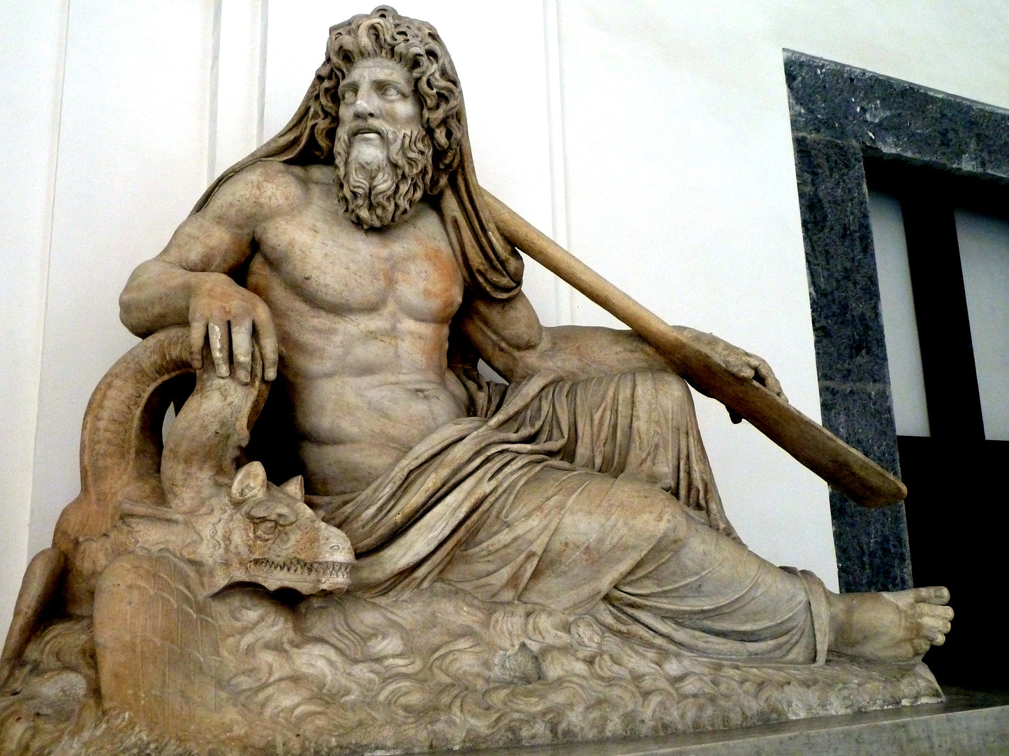 Oceanus Greek God Statue Glossy Poster Picture Photo Print Banner Booma Prints