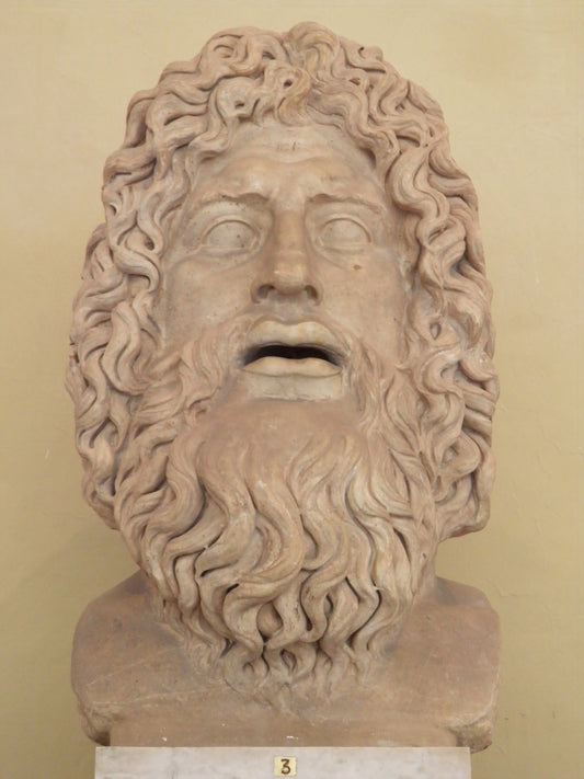 Oceanus Greek God Of Water Statue Glossy Poster Picture Photo Print Banner Booma Prints