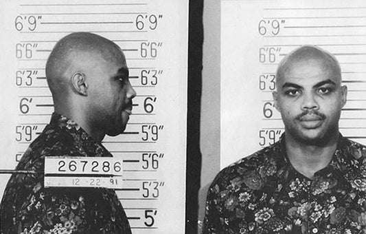 Charles Barkley 1991 Mugshot Glossy Poster Picture Photo Print Banner Nba Booma Prints