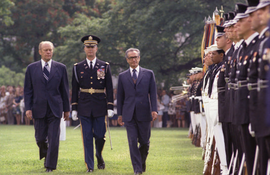Mohammed Reza Pahlavi Gerald Ford Glossy Poster Picture Photo Print Banner Booma Prints