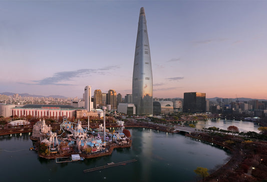 Lotte World Seoul Korea Skyline Glossy Poster Picture Photo Print Banner Booma Prints