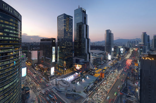 Teheran-Ro South Korea Skyline Glossy Poster Picture Photo Print Banner Booma Prints